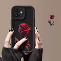 Red Rose Phone Case For Personality Frosted Silicone Drop-resistant 1