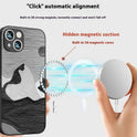 Simple Full-covered Magnetic Silicone Drop-resistant Protective Cover New