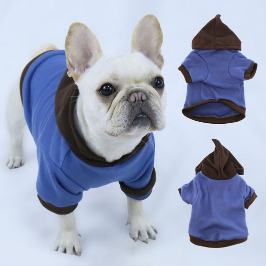 Pet Clothes Dog Fleece Padded Coat Hooded Sweater