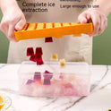 Summer New Silicone Ice Tray Food Grade Ice Cube Mold Large Capacity Ice Container Ice Box Refrigerator Artifact