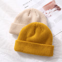 Autumn And Winter Warm Landlord Hat Melon Skin Women Retro Knitted Hat