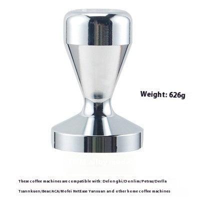 Wooden Handle Coffee Tamper Electroplated Alloy Tamper Coffee Distributor Powder Filler Supporting Equipment