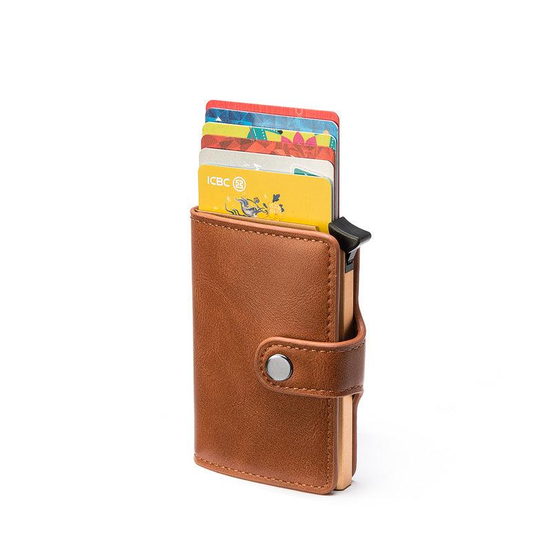 Antimagnetic Antitheft Card Holder Retro Multifunction