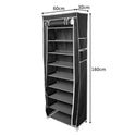 9 Tier Cabinet Storage Shoe Rack Stand Holds 27 Pairs Shoe Organizer Dustproof