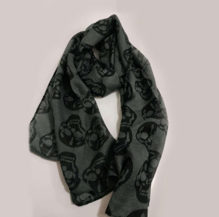 Skull skull cotton hemp scarf