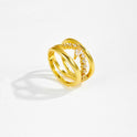 Irregular Design Double-layer Ring