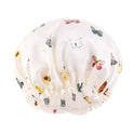 Women's Fashion Casual Butterfly Print Lace Nightcap