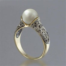 Inlaid Imported Artificial ABS Pearl Ring