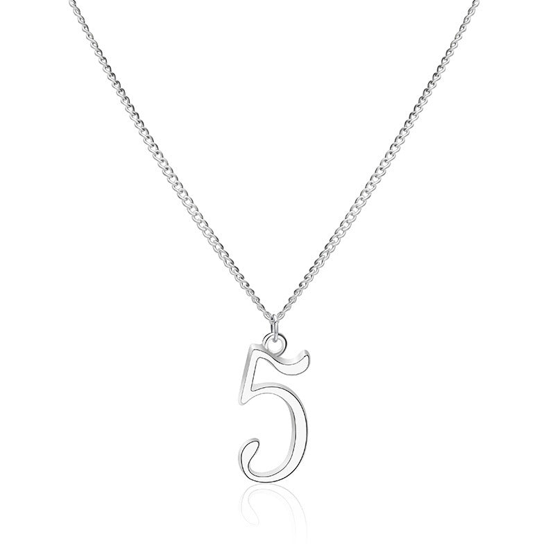 Arabic lucky number hair pendant