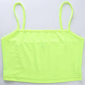 Fluorescent short cropped camisole