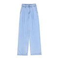 High Waist Wide Leg Lyocell Jeans Women's Summer Wear