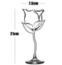 Rose drink glass