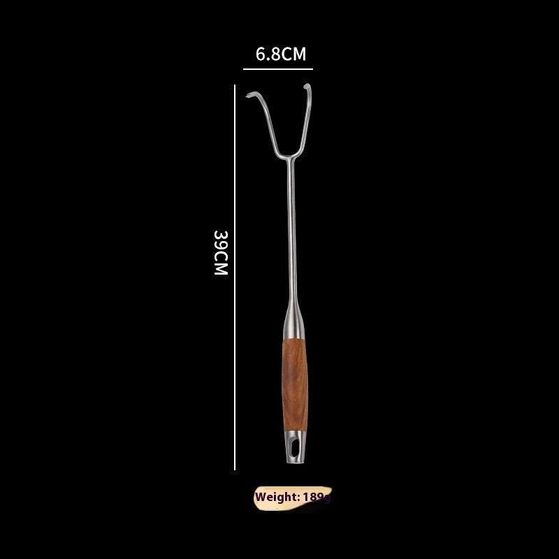Stainless Steel Rosewood Wooden Handle Meat Hook