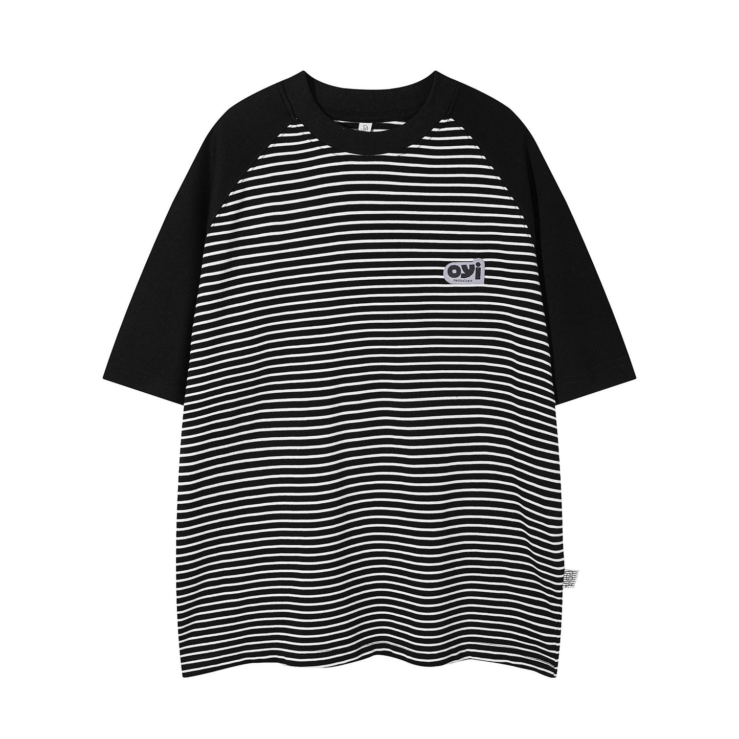 Striped Color Matching Short-sleeved T-shirt For Men