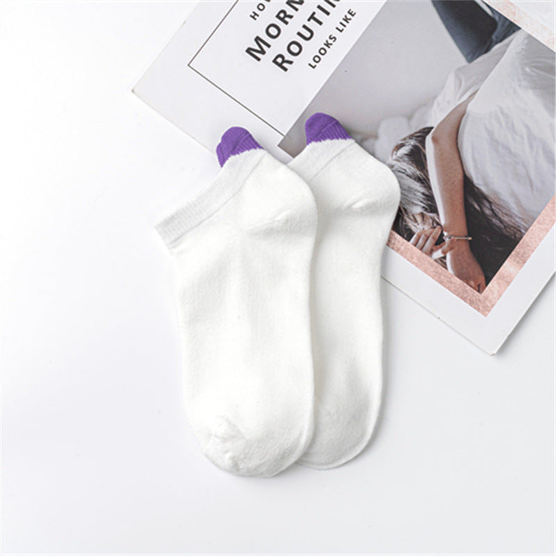 Women's Socks Springsummer Solid Color Korean Style Three-dimensional