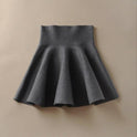 Draped Knitted Short Skirt