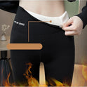 Plus Fleece Outer Wear Autumn And Winter Thick High Waist Leggings Women