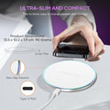 White Aluminum Alloy Ultra Fast Wireless Charger