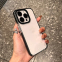 Simple Contrast Color Transparent Drop-resistant Phone Case