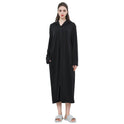 Zipper Bathrobe Couple Hooded Nightgown Thin Pajamas