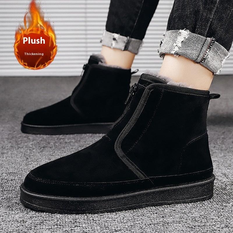 Fleece Lined Padded Warm Keeping Platform Cotton Shoes