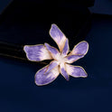 Purple Flower Brooch Elegant Pin Clothes Accessories