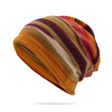 Fashionable Women's Striped Printed Thermal Headgear