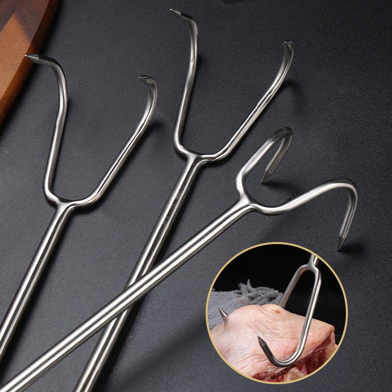 Stainless Steel Rosewood Wooden Handle Meat Hook