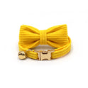 Handsome Cat Bow Corduroy Cat Collar