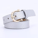 New Style Personalized Straw Mat Pattern Decorative Dress Belt