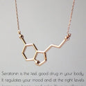 Simple Chemical Molecular Structure Pendant Necklace