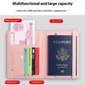 Pu Leather Passport Bag Rfid Multiple Card Slots Multifunctional Certificate Holder