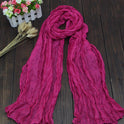 Bali Pure Cotton Yarn Fold Scarf Children Candy Color Autumn