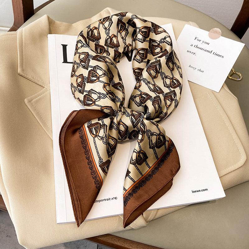 Women's Fashion And Colorful Colorful Silk Scarf