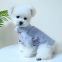 Pet Dog Cat Clothes Simple Denim Shirt