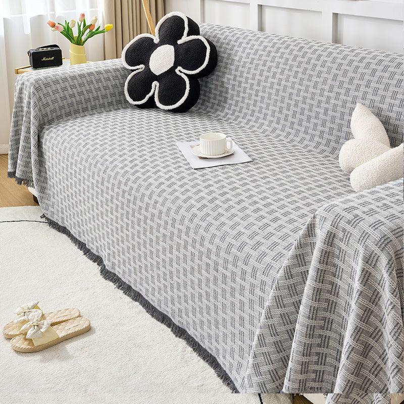 Cream Style Sofa Cover Cloth Four Seasons Universal All-inclusive Sofa Cover