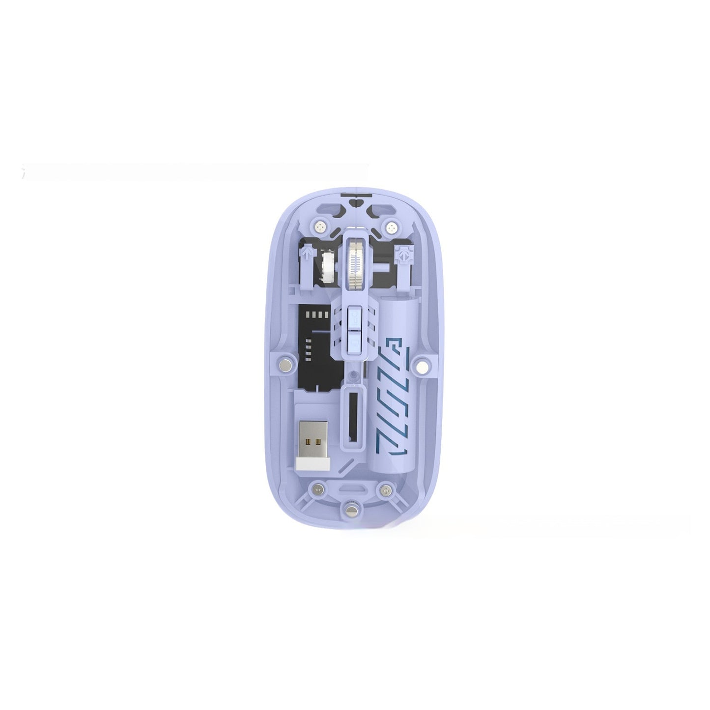 Wireless Transparent Typec Charging Mouse