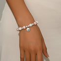 Pearl Bracelet English Letter Special-interest Design