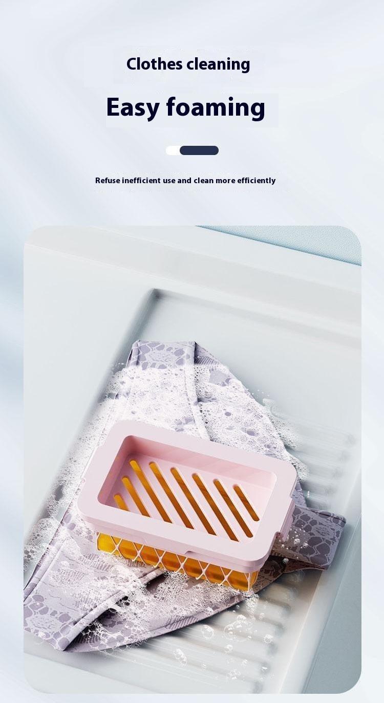 Soap Foaming Box Household Multi-functional Hand Rub-free Foaming Soap Box Storage Rack Draining