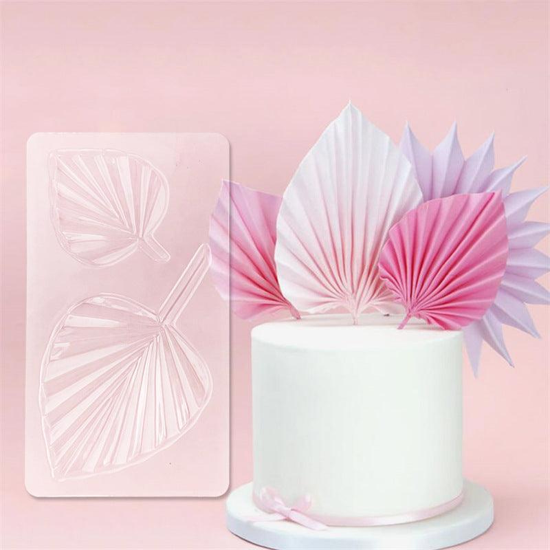 Transparent Palm Leaf Chocolate DIY Cake Decoration Plastic Mold