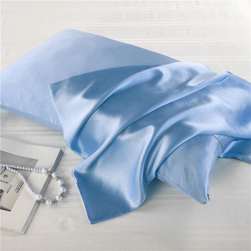 Silk Zipper Sweat-absorbent Breathable Pillowcase