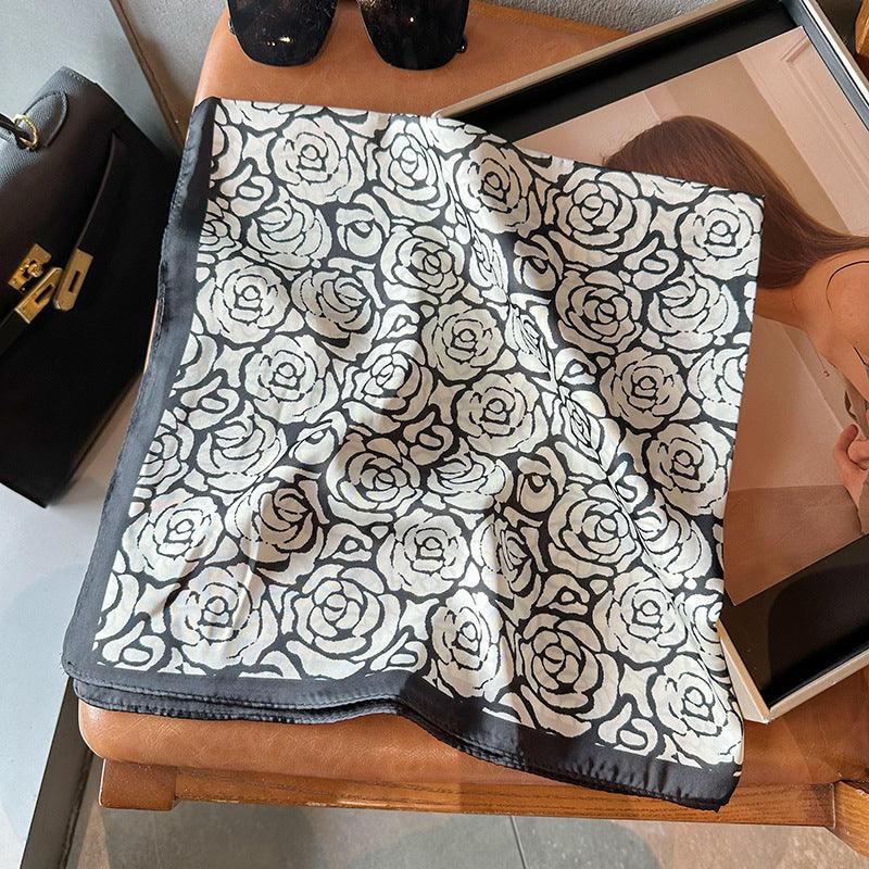 Women's Scarf Fashion Flower Artificial Silk