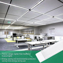 4FT LED Ceiling Lamp Office Strip Lights Shop Garage Batten Tube Light 4000K