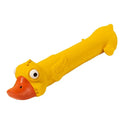 Teeth Grinding Latex Dog Toy Dental Health Durable Dog Toy Cute Yellow Duck Design Squeak Dog Toy For Teeth Boredom Relief