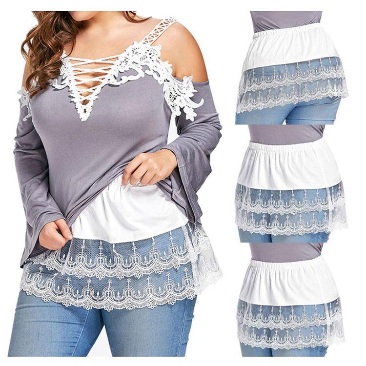 Summer Women's Outer Wear Underwear Lace Skirt