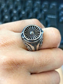 Steel Warrior European And American Retro Biker's Style Titanium Steel Ring