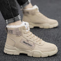 Men's Casual High-top Shoes Tooling Boots Plus Velvet