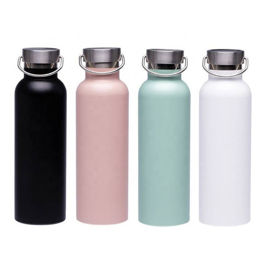 Stainless steel sports water bottle