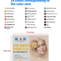 24-color Painting Skin Color Pen Hand-painted Portrait Color Pencil Oily Art Supplies
