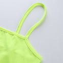 Fluorescent short cropped camisole